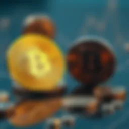 Visual representation of cryptocurrency valuation dynamics