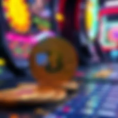 Bitcoin Transactions in Online Casinos Conceptual visualization of Bitcoin transactions in online casinos