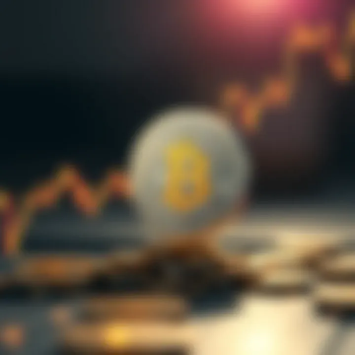 Graph showing market reactions to Grayscale Coin over time